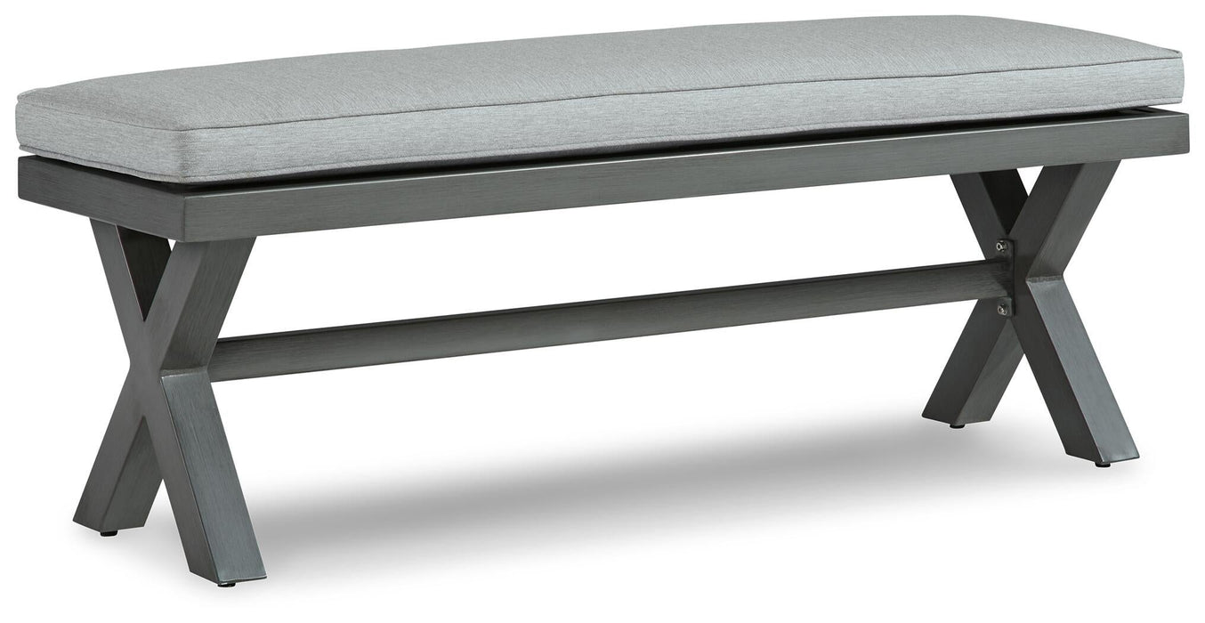 Ashley Express - Elite Park Bench with Cushion - DecorGalore4U