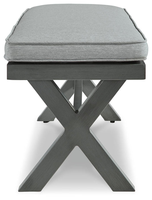 Ashley Express - Elite Park Bench with Cushion - DecorGalore4U