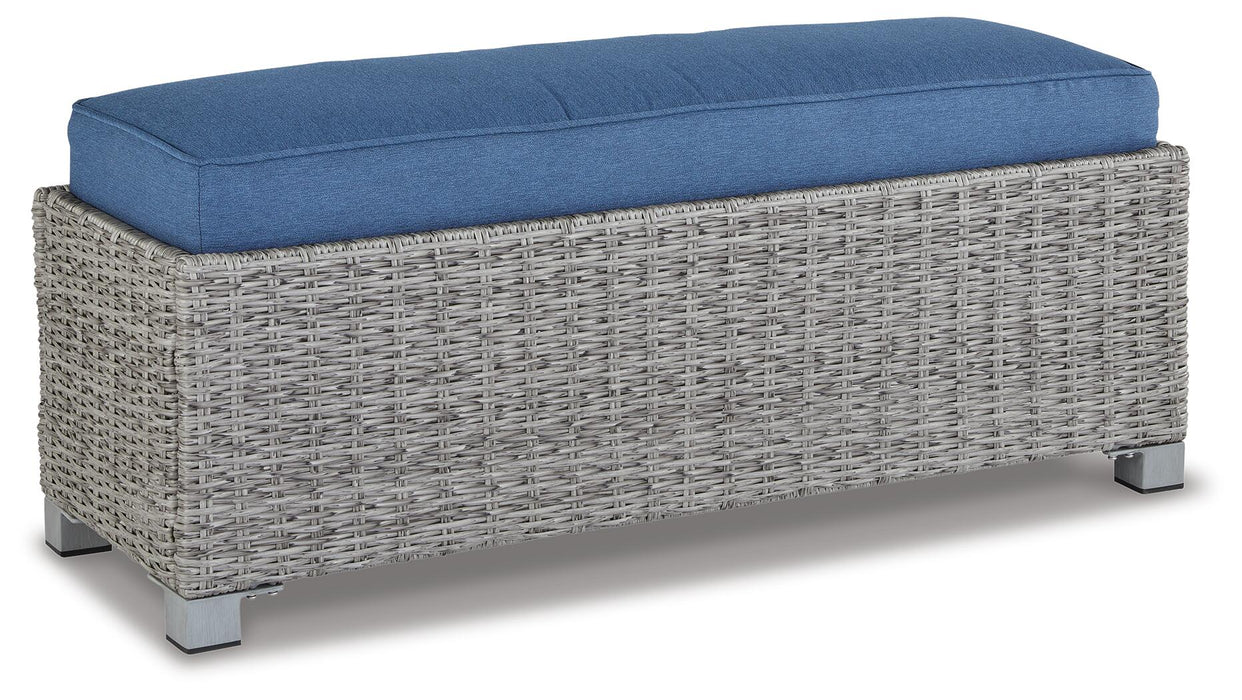 Ashley Express - Naples Beach Bench with Cushion - DecorGalore4U