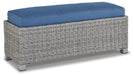 Ashley Express - Naples Beach Bench with Cushion - DecorGalore4U