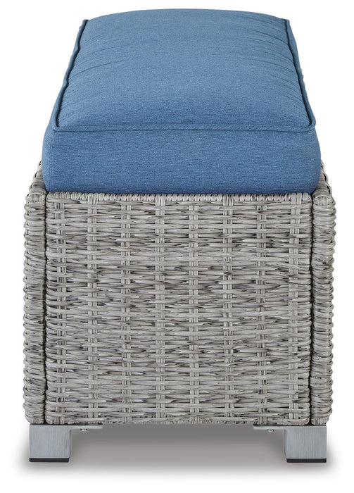 Ashley Express - Naples Beach Bench with Cushion - DecorGalore4U