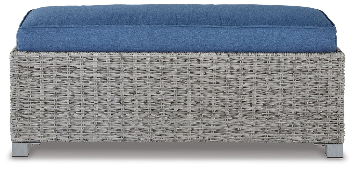 Ashley Express - Naples Beach Bench with Cushion - DecorGalore4U