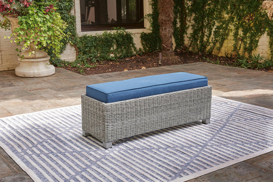 Ashley Express - Naples Beach Bench with Cushion - DecorGalore4U