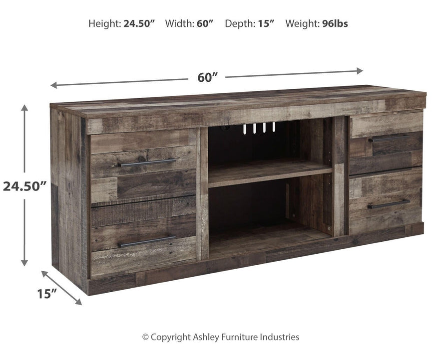 Ashley Express - Derekson LG TV Stand w/Fireplace Option - DecorGalore4U