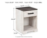 Ashley Express - Shawburn One Drawer Night Stand - DecorGalore4U