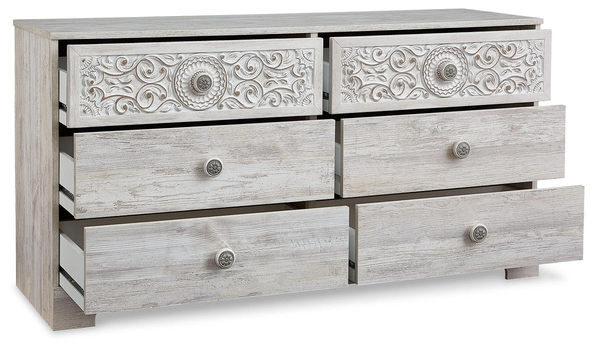Ashley Express - Paxberry Six Drawer Dresser - DecorGalore4U