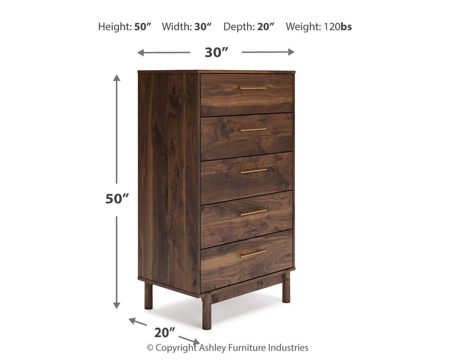 Ashley Express - Calverson Five Drawer Chest - DecorGalore4U