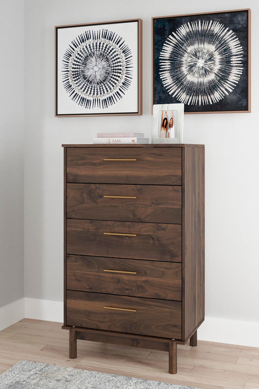 Ashley Express - Calverson Five Drawer Chest - DecorGalore4U