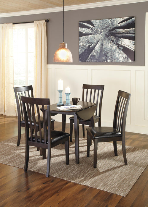 Ashley Express - Hammis Round DRM Drop Leaf Table - DecorGalore4U