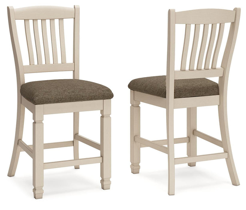 Ashley Express - Bolanburg Upholstered Barstool (2/CN) - DecorGalore4U