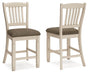 Ashley Express - Bolanburg Upholstered Barstool (2/CN) - DecorGalore4U