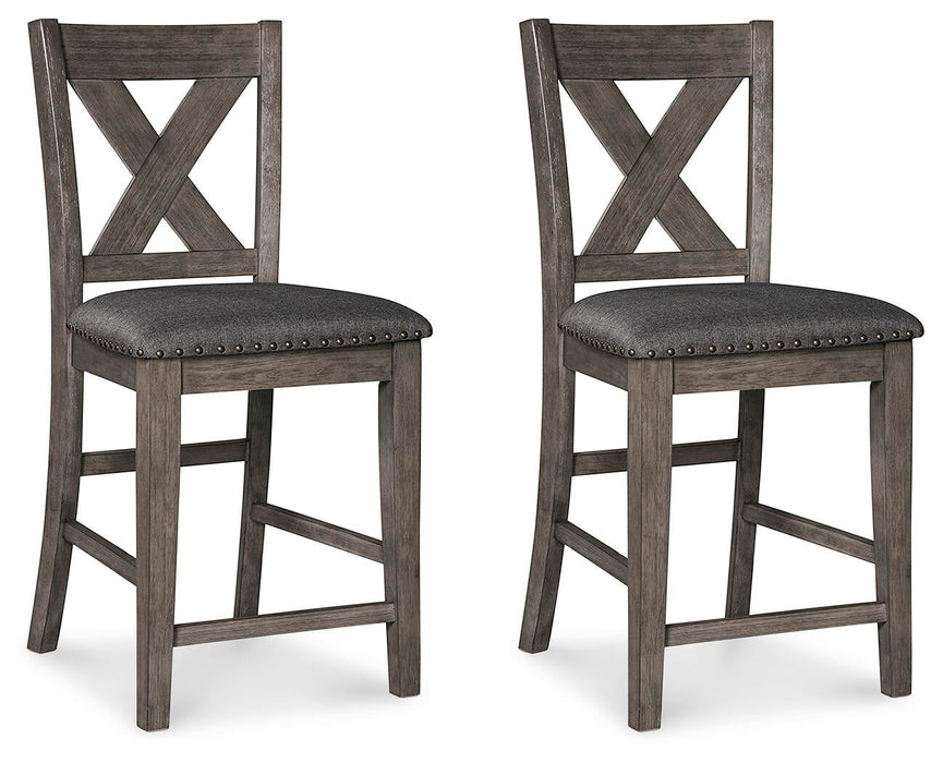 Ashley Express - Caitbrook Upholstered Barstool (2/CN) - DecorGalore4U