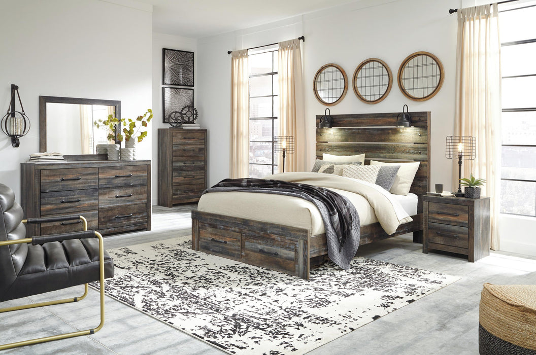 Ashley Express - Drystan Two Drawer Night Stand - DecorGalore4U