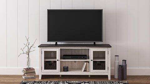 Ashley Express - Dorrinson LG TV Stand w/Fireplace Option - DecorGalore4U