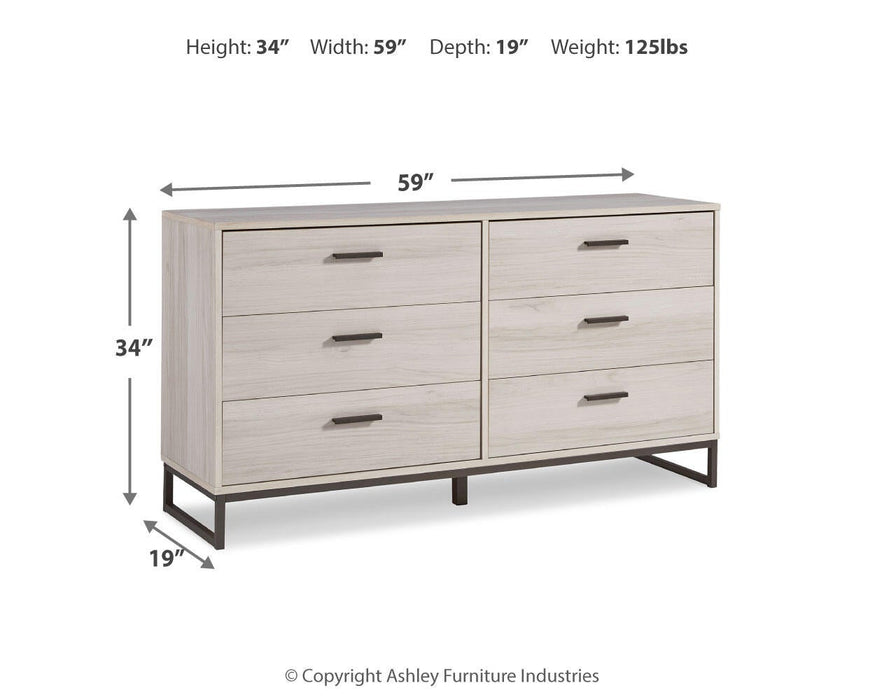 Ashley Express - Socalle Six Drawer Dresser - DecorGalore4U
