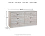 Ashley Express - Paxberry Six Drawer Dresser - DecorGalore4U