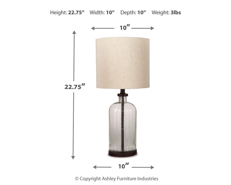Ashley Express - Bandile Glass Table Lamp (1/CN) - DecorGalore4U
