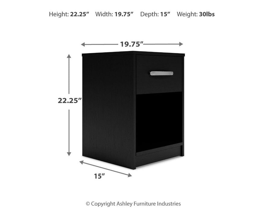 Ashley Express - Finch One Drawer Night Stand - DecorGalore4U