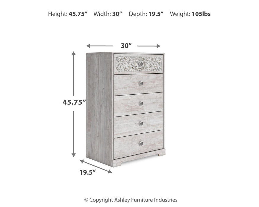 Ashley Express - Paxberry Five Drawer Chest - DecorGalore4U