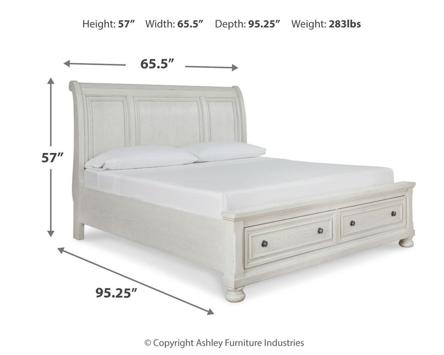 Ashley Express - Robbinsdale Queen Sleigh Bed with Storage - DecorGalore4U