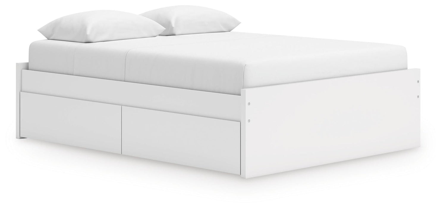 Ashley Express - Onita Queen Platform Bed with 1 Side Storage