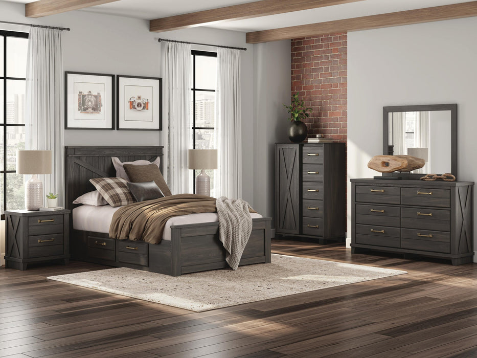 Ashley Express - Vonitta Bay Full Panel Bed with 2 Sided Storage