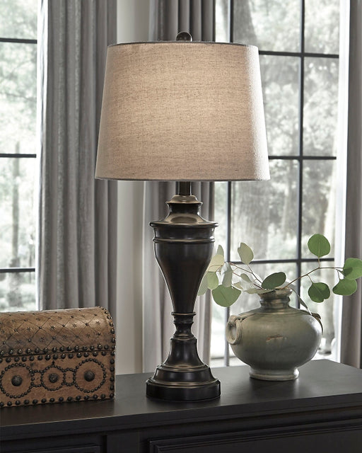 Ashley Express - Darlita Metal Table Lamp (2/CN) DecorGalore4U - Shop Home Decor Online with Free Shipping