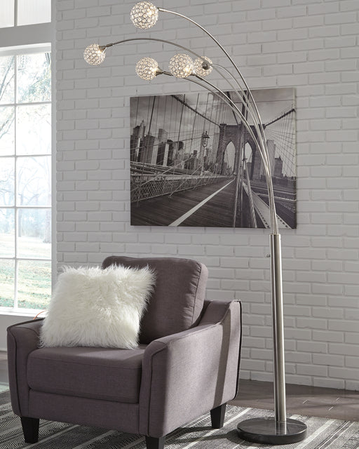 Ashley Express - Winter Metal Arc Lamp (1/CN) DecorGalore4U - Shop Home Decor Online with Free Shipping