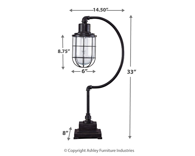 Ashley Express - Jae Metal Desk Lamp (1/CN) DecorGalore4U - Shop Home Decor Online with Free Shipping