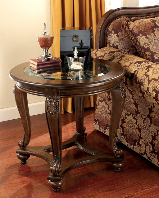Ashley Express - Norcastle Round End Table DecorGalore4U - Shop Home Decor Online with Free Shipping