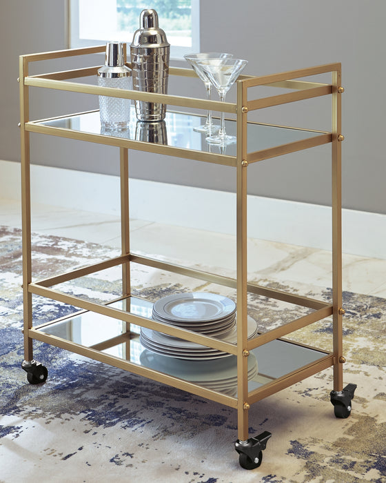 Ashley Express - Kailman Bar Cart DecorGalore4U - Shop Home Decor Online with Free Shipping