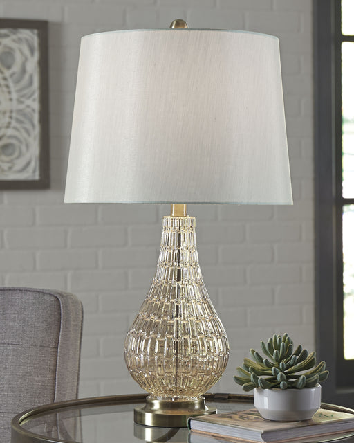 Ashley Express - Latoya Glass Table Lamp (1/CN) DecorGalore4U - Shop Home Decor Online with Free Shipping