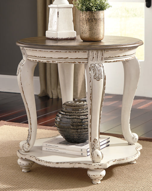 Ashley Express - Realyn Round End Table DecorGalore4U - Shop Home Decor Online with Free Shipping