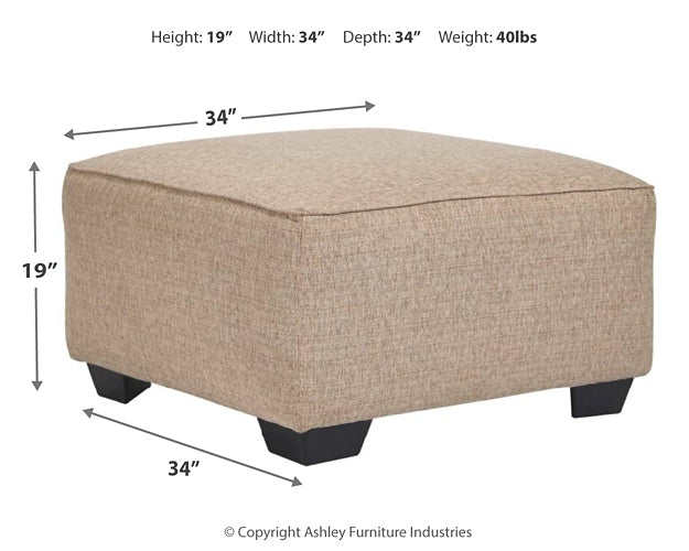 Ashley Express - Baceno Oversized Accent Ottoman DecorGalore4U - Shop Home Decor Online with Free Shipping