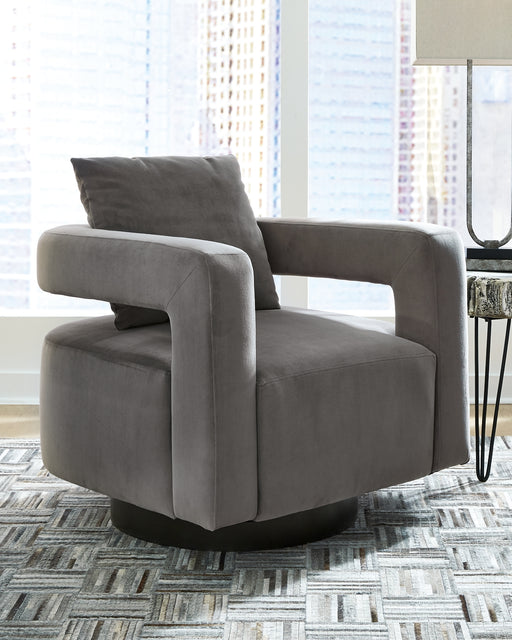 Ashley Express - Alcoma Swivel Accent Chair DecorGalore4U - Shop Home Decor Online with Free Shipping
