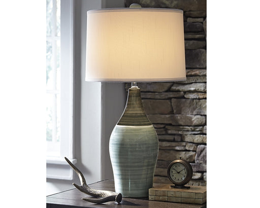 Ashley Express - Niobe Ceramic Table Lamp (2/CN) DecorGalore4U - Shop Home Decor Online with Free Shipping
