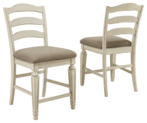 Ashley Express - Realyn Upholstered Barstool (2/CN)