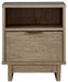 Ashley Express - Oliah One Drawer Night Stand DecorGalore4U - Shop Home Decor Online with Free Shipping