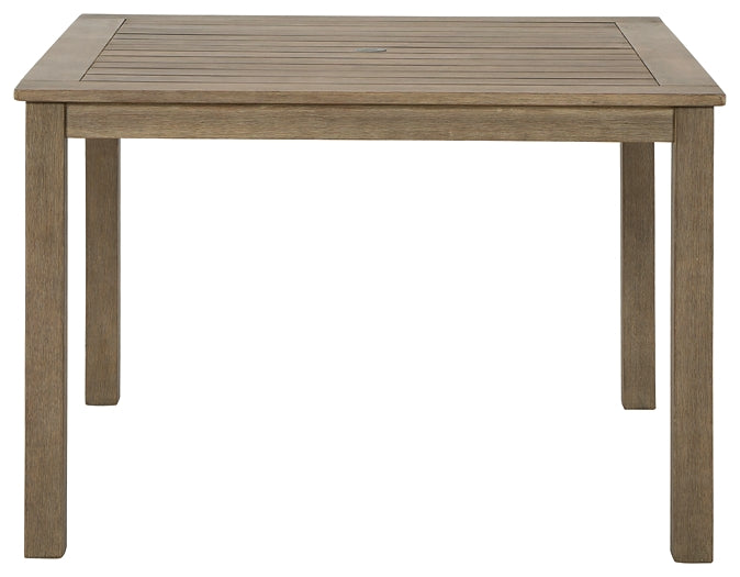 Ashley Express - Aria Plains Square Dining Table w/UMB OPT DecorGalore4U - Shop Home Decor Online with Free Shipping