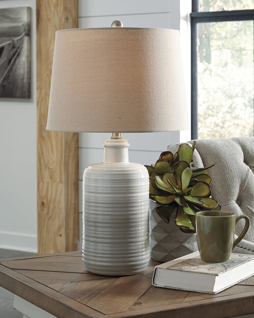 Ashley Express - Marnina Ceramic Table Lamp (2/CN) DecorGalore4U - Shop Home Decor Online with Free Shipping
