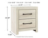 Ashley Express - Cambeck Two Drawer Night Stand DecorGalore4U - Shop Home Decor Online with Free Shipping