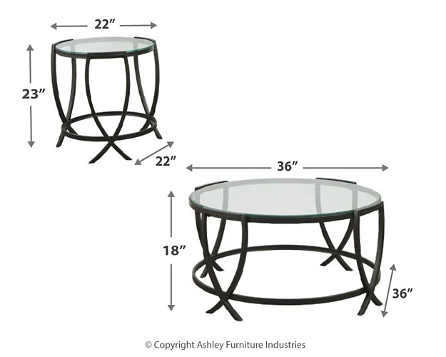 Ashley Express - Tarrin Occasional Table Set (3/CN) DecorGalore4U - Shop Home Decor Online with Free Shipping