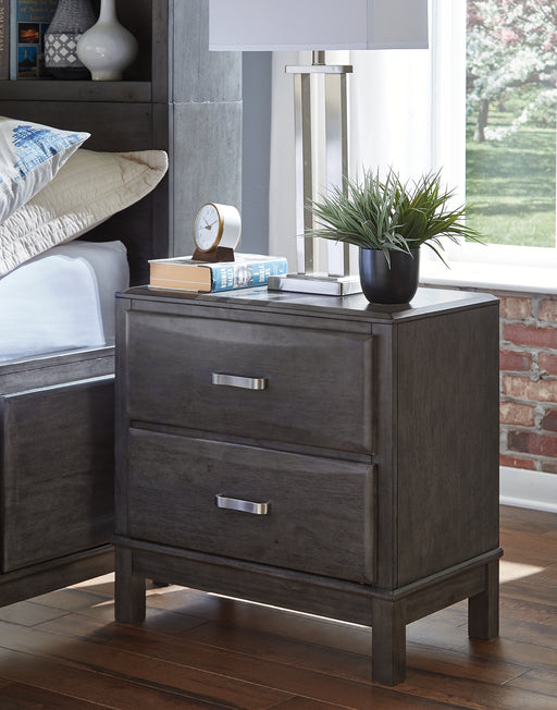 Ashley Express - Caitbrook Two Drawer Night Stand DecorGalore4U - Shop Home Decor Online with Free Shipping