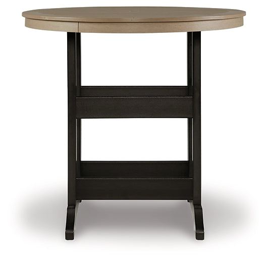 Ashley Express - Fairen Trail Round Bar Table w/UMB OPT DecorGalore4U - Shop Home Decor Online with Free Shipping