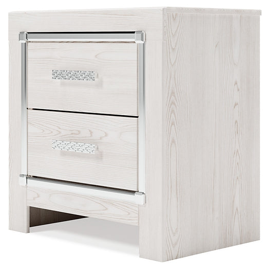Ashley Express - Altyra Two Drawer Night Stand DecorGalore4U - Shop Home Decor Online with Free Shipping