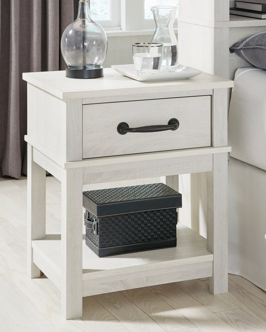Ashley Express - Dorrinson One Drawer Night Stand DecorGalore4U - Shop Home Decor Online with Free Shipping