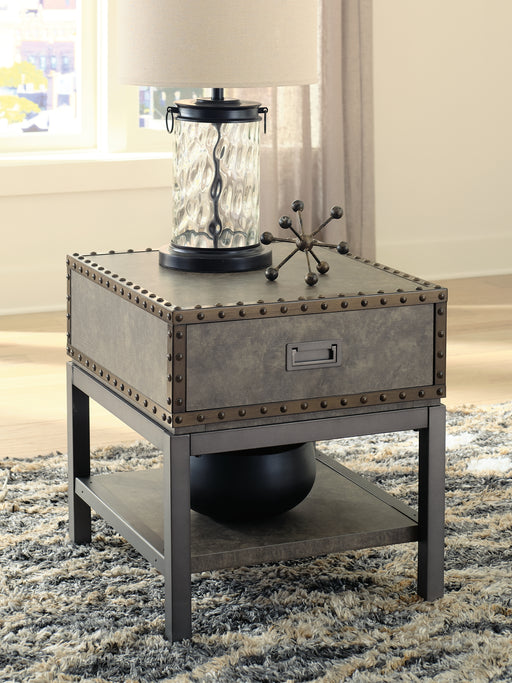 Ashley Express - Derrylin Rectangular End Table DecorGalore4U - Shop Home Decor Online with Free Shipping