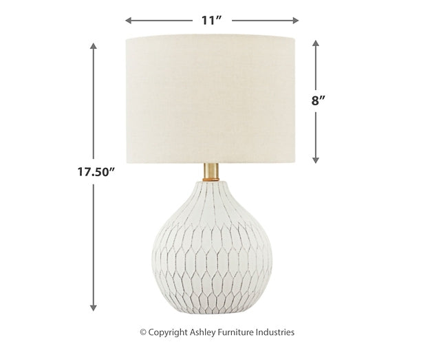 Ashley Express - Wardmont Ceramic Table Lamp (1/CN) DecorGalore4U - Shop Home Decor Online with Free Shipping