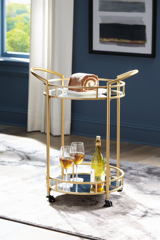 Ashley Express - Wynora Bar Cart DecorGalore4U - Shop Home Decor Online with Free Shipping