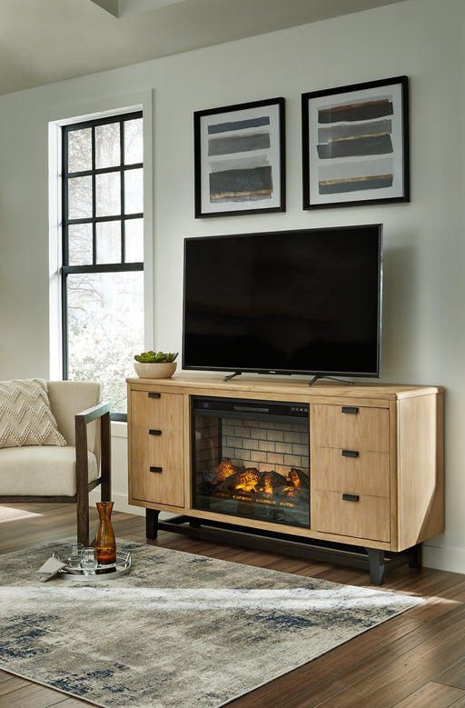 Ashley Express - Freslowe TV Stand with Electric Fireplace DecorGalore4U - Shop Home Decor Online with Free Shipping